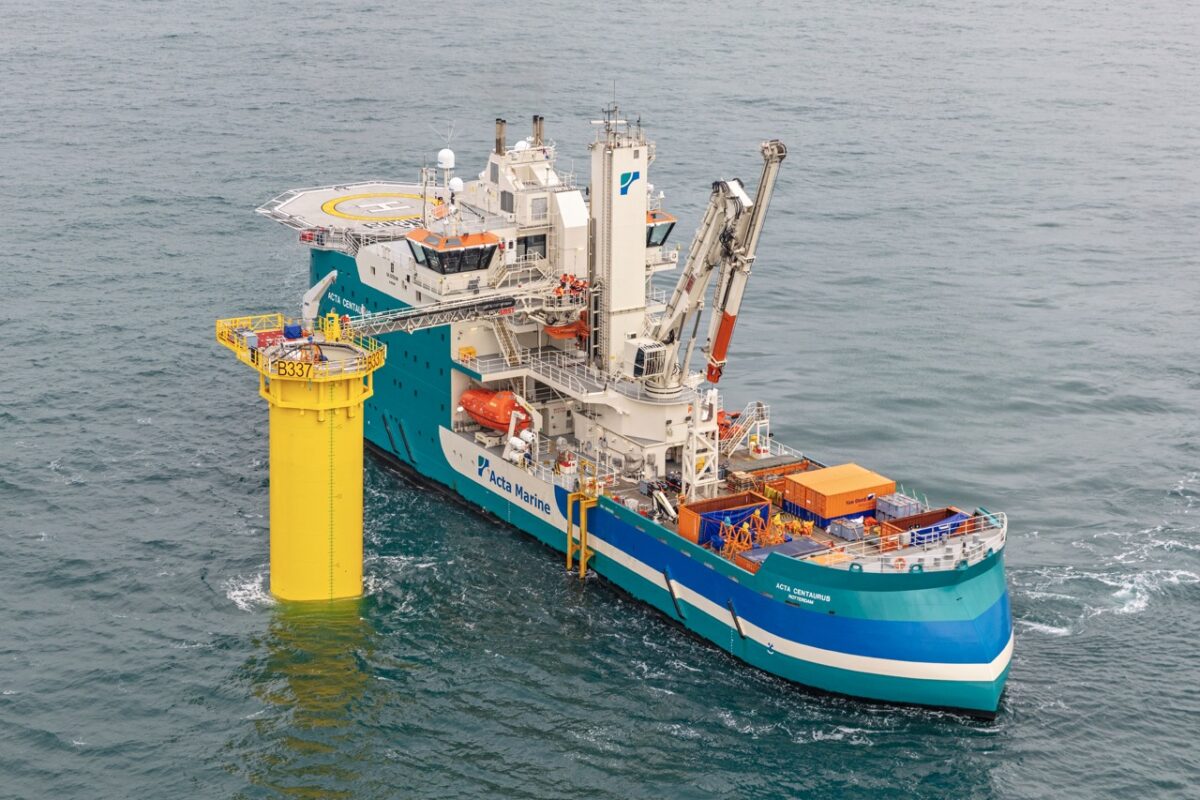 acta centaurus, offshore work, walk to work, gateway, wind farms, csov, second capitaine