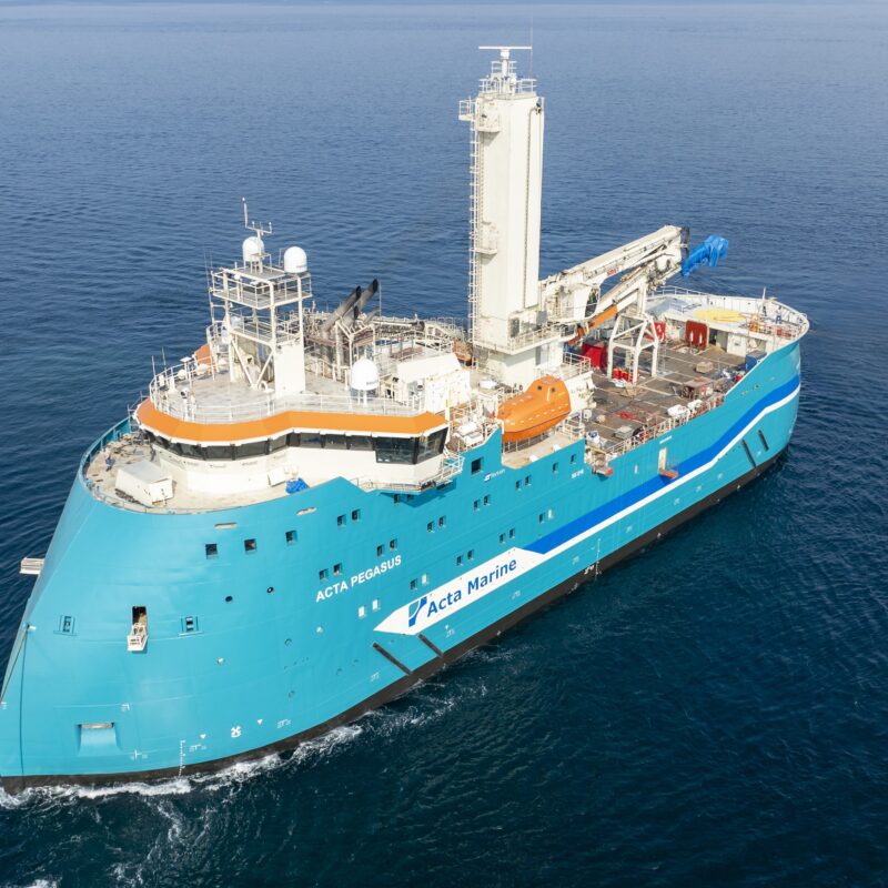 acta pegasus, new vessel acta marine, newbuild w2w vessel, walk to work, acta pegasus, france, french flag, acta marine