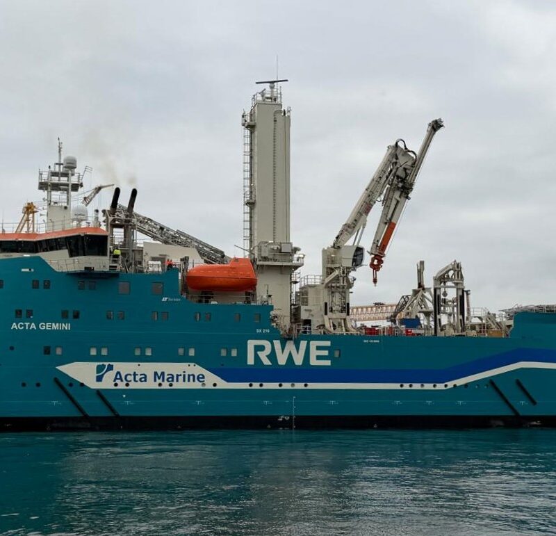 acta gemini, acta marine, csov, walk to work, purpose built vessel, offshore operations, dp2 construction service operation vessel, tersan shipyard, doggerbank, sofia offshore wind farm